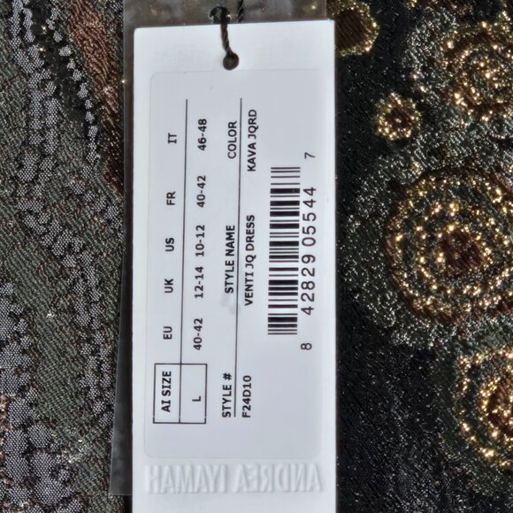 ANDREA IYAMAH VENTI DRESS - KAVA JACQUARD - Picture 5 of 9